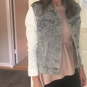 sandro embellished denim jacket